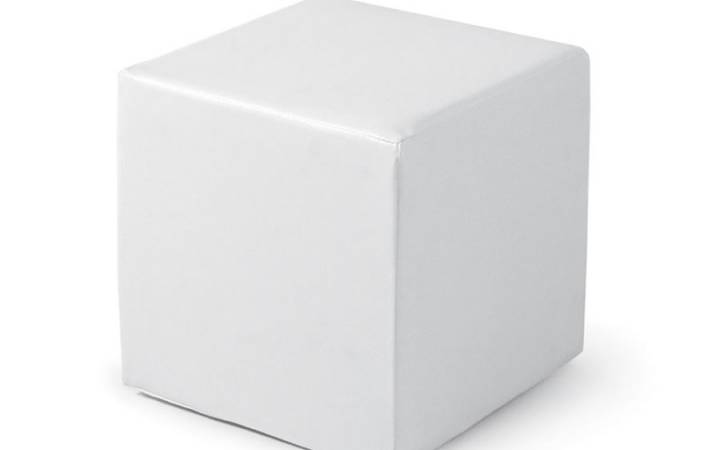 Pouf Quadrato Bianco