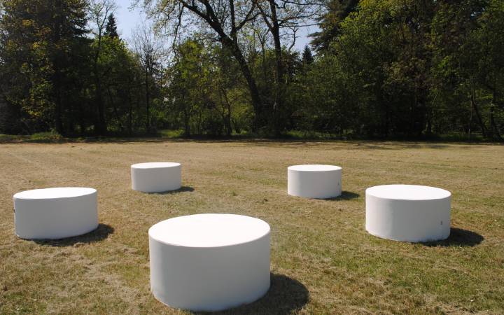 Pouf Rotondo Bianco