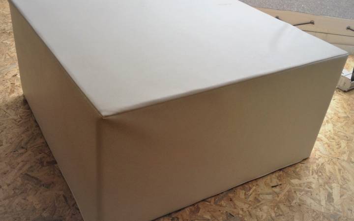 Pouf Quadrato Bianco